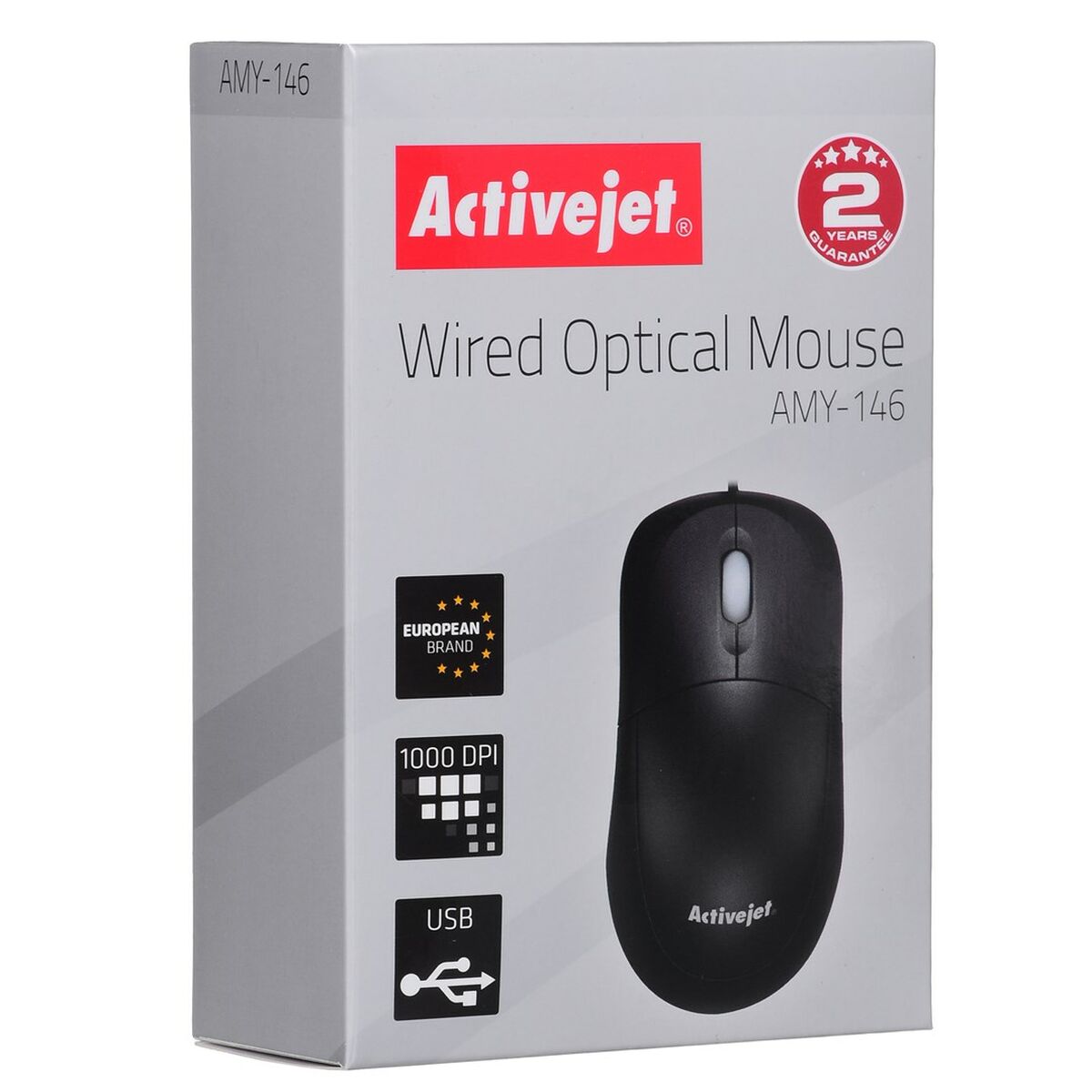 Optiline Hiir Activejet AMY-146 Must 1000 dpi
